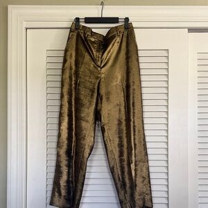 BANANA REPUBLIC | metallic wide-leg pant
